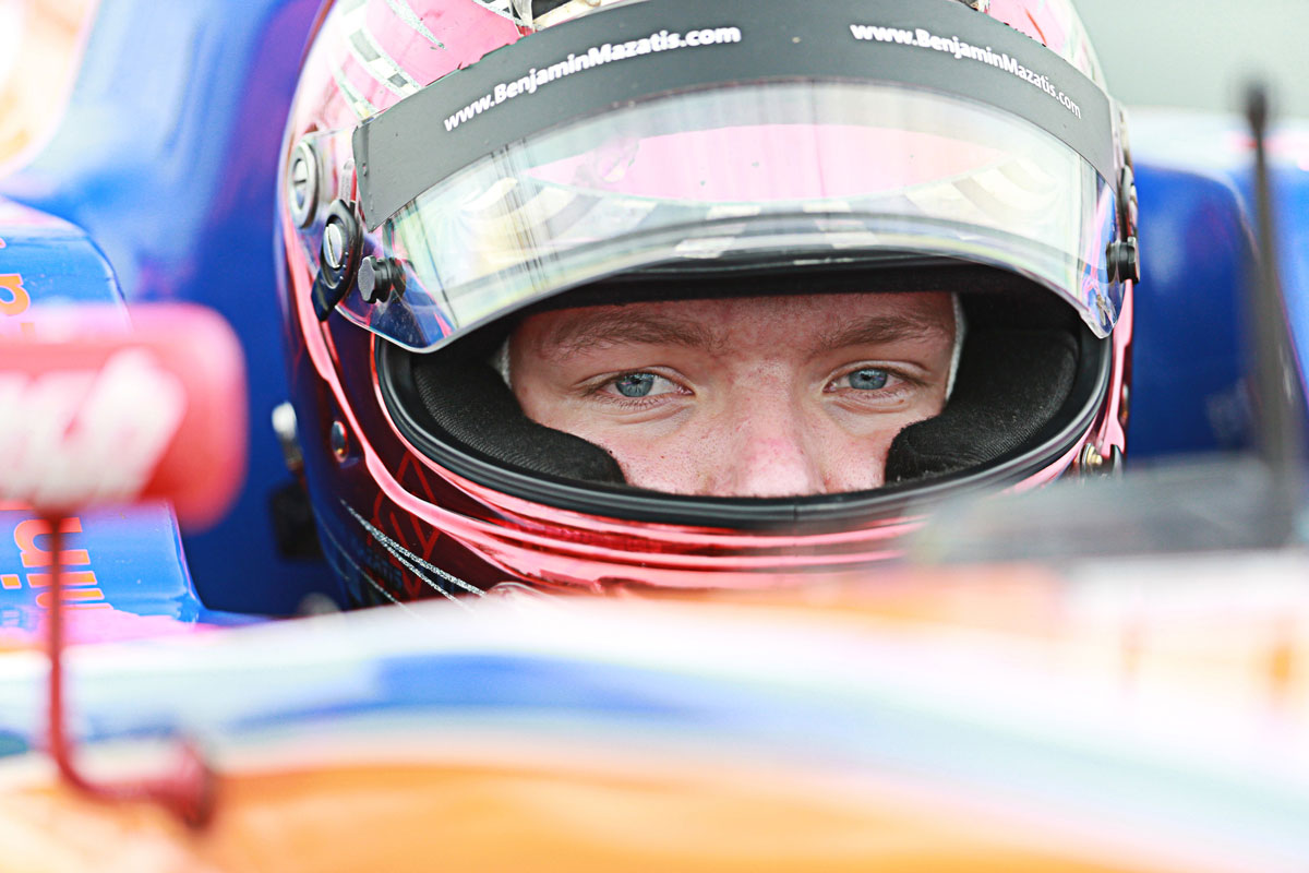 Highlight: Wiedersehen mit DTM‐Pilot Maximilian Götz ‐ Schwieriges Wochenende für Benjamin Mazatis 1 Benjamin Mazatis ADAC Formel 4