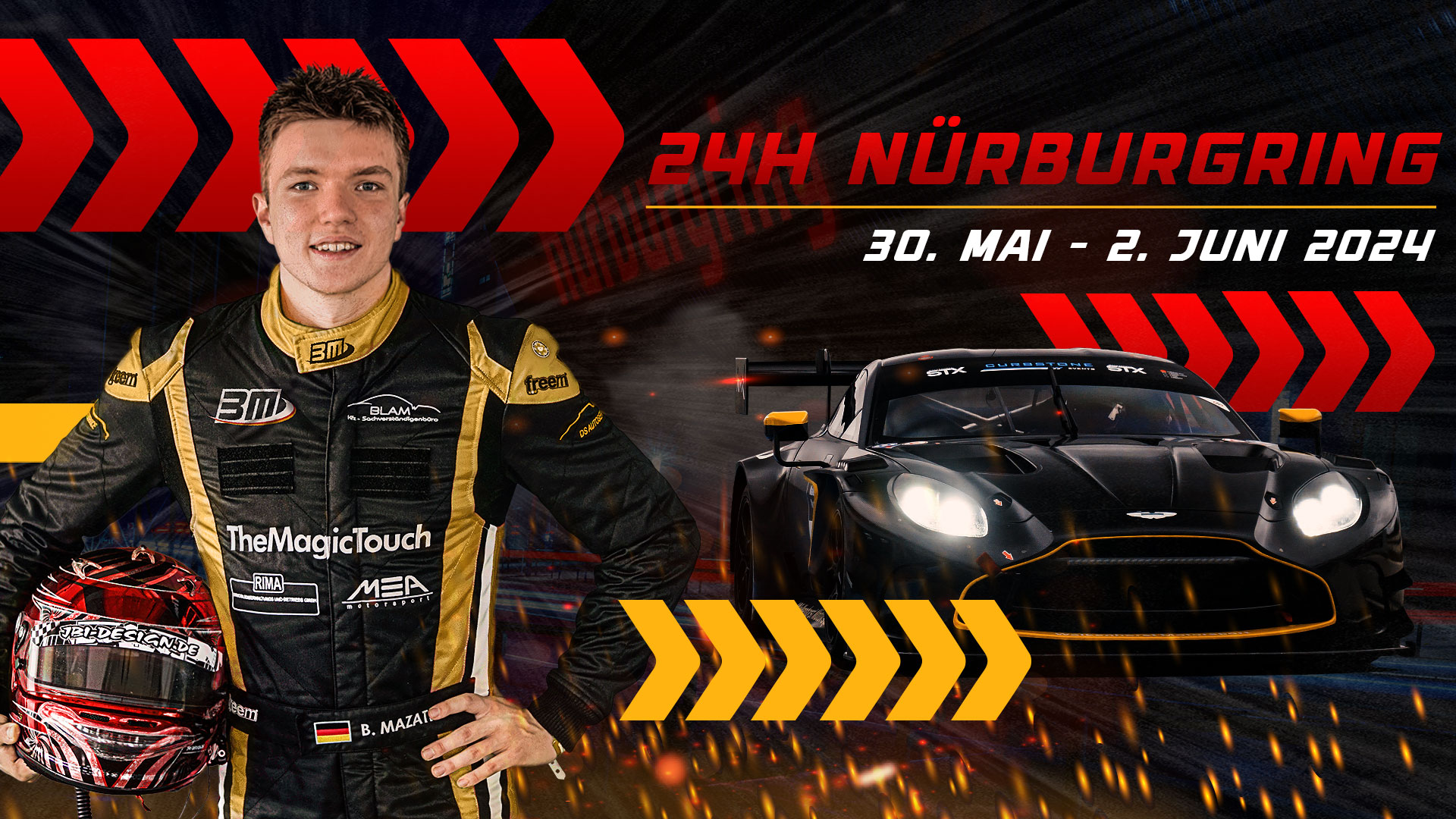 Benjamin Mazatis startet beim 24h-Rennen am Nürburgring